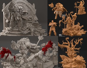 战锤第三方40k荷鲁斯战帅圣吉列斯哆啦考尔机械教巨龙猎手姐妹模1