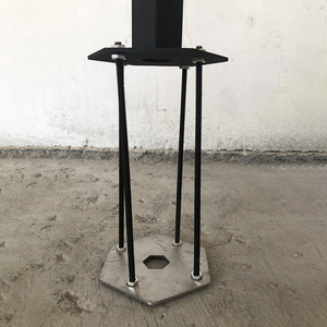 创莎户外立柱水龙头预埋件立水栓水管土地草地固定连接安装配件