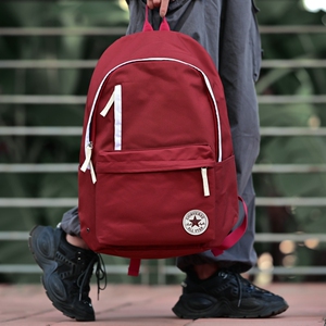 converse匡威双肩包经典酒红高中学生男女书包旅行轻便背包电脑包