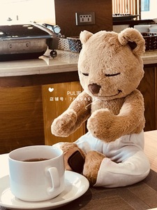 小r美澳meddy teddy㊣ins美国火爆萌物软骨正版授权瑜伽熊清仓