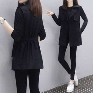 小西服打底衫女春秋