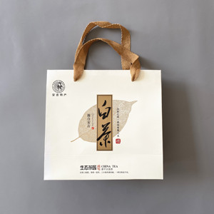 安吉茶叶白茶 通用外包装手提袋 礼品包装外拎袋 白茶手提袋