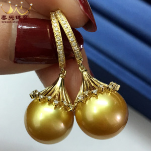 吉兆】天然无烧缅甸红宝石925银无优化绿松石流苏耳钉耳环a2030人付款