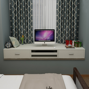 全铝飘窗柜定制飘窗抽屉柜飘窗办公桌定做化妆桌梳妆柜太空铝柜