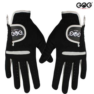 优质GOG高尔夫手套 黑色麂皮布左右手男女双手高弹力透气舒适防滑