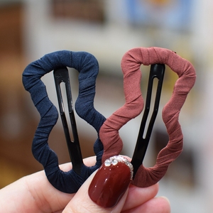 发夹布艺刘海夹女韩版简约边夹卡通可爱后脑勺碎发夹子发卡bb夹