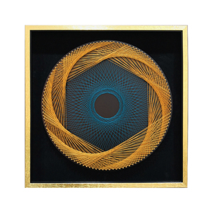 时来运转绕线画立体丝线画有框弦丝画diy手工装饰画家居装饰墙饰