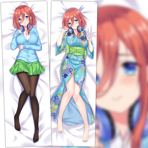 五等分的新娘 花嫁 中野三玖 和服双层动漫等身抱枕 2wt抱枕套