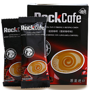 包邮/越南越贡三合一速溶咖啡rockcafe松鼠咖啡18袋306g