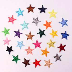 免烫自粘星星刺绣布贴衣服贴布皮衣包包修补绣花时尚补丁贴花免缝