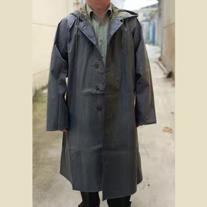 仓库正品老式87带袖连体雨衣长款风衣式雨披抗战影视剧雨衣
