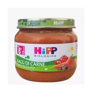 意大利版HIPP喜宝肉泥3段番茄牛肉胡萝卜蔬菜肉泥进口辅食宝宝80g
