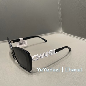 Yezi｜Chanel 香奈儿墨镜 左右不对称logo款太阳镜