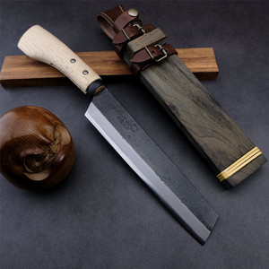 味方屋手打山铊 腰铊日本户外工具劈柴山林开山枝打铊 日野浦作