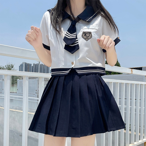 少女孩日系jk制服班服夏季可爱学院风初中学生台湾校服毕业季套装