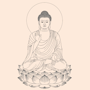 白描素描画像 观音地藏佛像 八十八佛阿弥陀佛 真如精舍 免费结缘