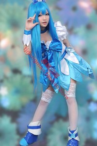 光之美少女 来海绘里香海洋天使cosplay定做承接动漫服装假发定制