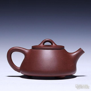 宜兴紫砂壶 霍红文手工迷你子冶石瓢壶 家藏优质老紫泥小壶 110cc