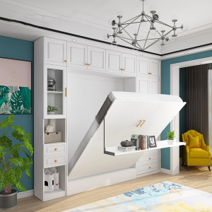 现代简约多功能隐形床带沙发 折叠床柜一体墙壁隐形床翻床sy174