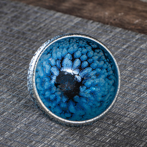 名家建盏张国伟复古油滴南平建阳铁胎个人杯主人杯品茗杯茶杯茶具