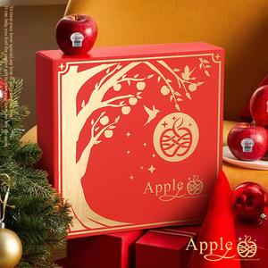 丁峰 新西兰苹果包装盒9粒装进口红玫瑰爱妃冰糖心苹果礼盒空盒子