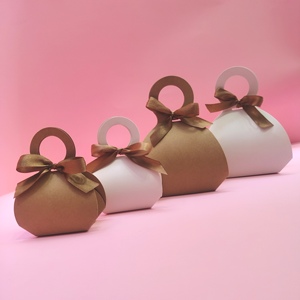 韩版精美简约白色礼品包装盒伴手礼盒口红盒子丝带礼物小袋子现货