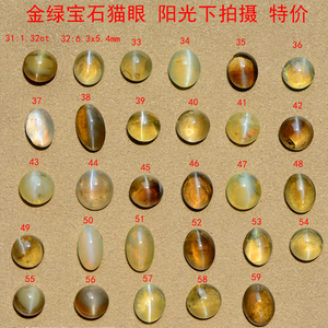 jl03超值金绿宝石猫眼 裸石 戒面 标本 彩色宝石 珠宝爱好者之家
