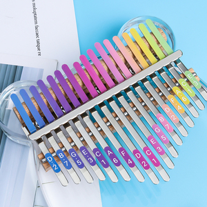 17音拇指琴音符贴纸 卡林巴琴键贴 手指琴音标贴纸