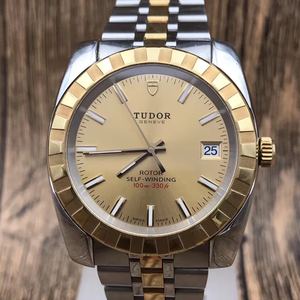 二手95新tudor帝陀手表21013 间金自动机械男士腕表38mm 沪陪验货