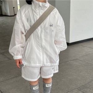 韩国ins儿童立领防晒衣薄外套男童夏装套装2女童速干衣短裤两件套