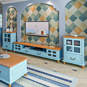 00环友旗舰店天猫欧式电视柜茶几组合小户型地中海风格家具现代简约