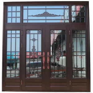 厂家定制农村自建房堂屋大门四开子母门进户入户家用不锈钢防盗门