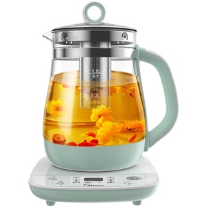 midea/美的mk-ys15colour211养生壶高硼硅多功能迷你花茶壶带滤网