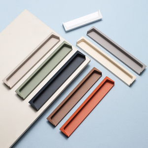 pet肤感隐形扣手镶嵌橱柜抽屉拉手柜门移门暗装衣柜内嵌入式把手