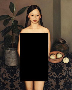 云飞-静物前的姑娘40-50网络商务asd阿里巴巴为您推荐静物装饰油画