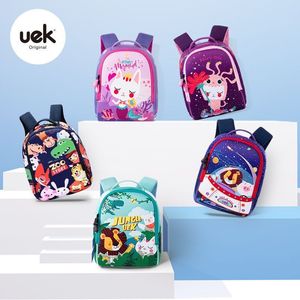uek幼儿园儿童男童女孩1-3-5岁可爱卡通双肩宝宝背包超轻小书包