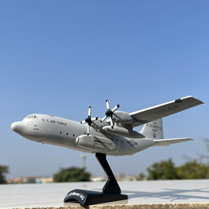 美国空军第180运输中队c130大力神运输机 合金飞机模型收藏摆件