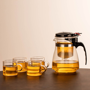 瓷牌茗玻璃飘逸杯茶水分离大容量泡茶壶家用个人专用一键过滤茶壶