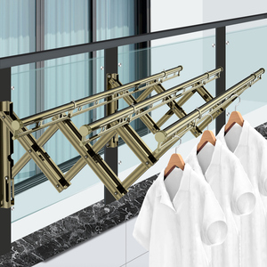 衣恋阳光 伸缩晾衣架户外窗外推拉衣架折叠室外晾衣杆阳台晒衣架