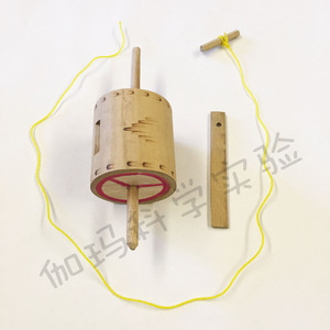 新款创意拉线竹陀螺怀旧力学益智教玩具男孩女孩竹制环保儿童手动
