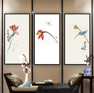 十字绣线绣新款客厅装饰画餐厅字画简约现代小幅中国风书法水墨画