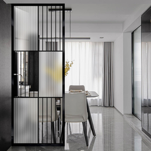 轻奢玻璃隔断客厅创意玄关家用装饰餐厅简约现代北欧屏风网红遮挡