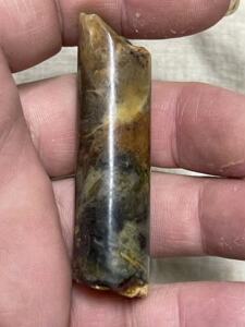 玉管-110古玉老玉红山文化老物战汉辽金玉器河摸河磨玉和田