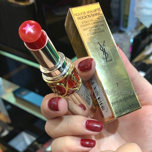 澳门代购ysl圣罗兰银色圆管星星银管口红02 05 06 07 08 10 12