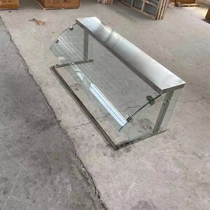 商用保温售饭台玻璃罩保温炉暖汤炉快餐车展示柜玻璃鱼嘴钢玻璃