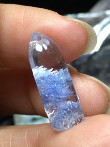 杰祥珠宝蓝发晶原矿原石小坠饰 增加自信 集中专注力表达沟通能力