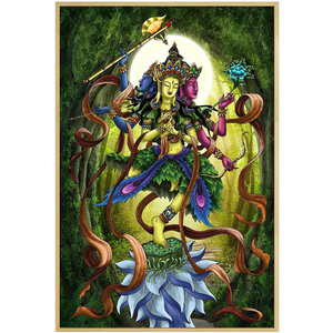 精品满绣三头六臂观音十字绣套件精准印花简单易绣容易上手送工具