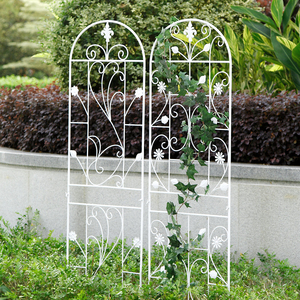 花园花架庭院装饰月季铁线莲植物爬藤网格支架铁艺攀爬墙户外围栏