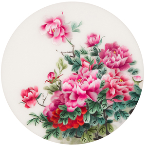 苏绣刺绣手工diy套件初学纯手工材料包牡丹花送教程与指导艺术品