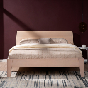 挪亚家家具 北欧现代简约风格床,时尚年轻的直线条床.